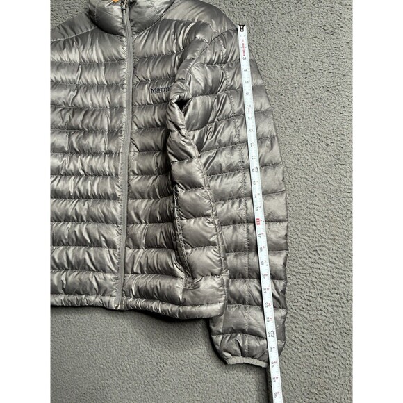 Marmot Zeus Down Puffer Jacket Men's Medium 700 Fill Full Zip Lightweight - Picture 14 of 16